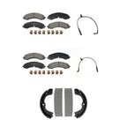 TEC Front Rear Ceramic Disc Brake Pads And Wear Sensor Kit (5Pc) For GMC Chevrolet Silverado 2500 HD Sierra 3500 6.6L KTW-101799