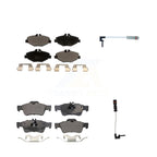 TEC Front Rear Ceramic Disc Brake Pads And Wear Sensors Kit For 2003 Mercedes-Benz E320 Sedan with 3.2L KTW-101937