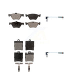 TEC Front Rear Ceramic Disc Brake Pads And Wear Sensors Kit For Mercedes-Benz E320 CLK320 E430 KTW-101977