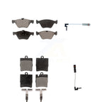 TEC Front Rear Ceramic Disc Brake Pads And Wear Sensors Kit For Mercedes-Benz E320 CLK320 E430 KTW-101979