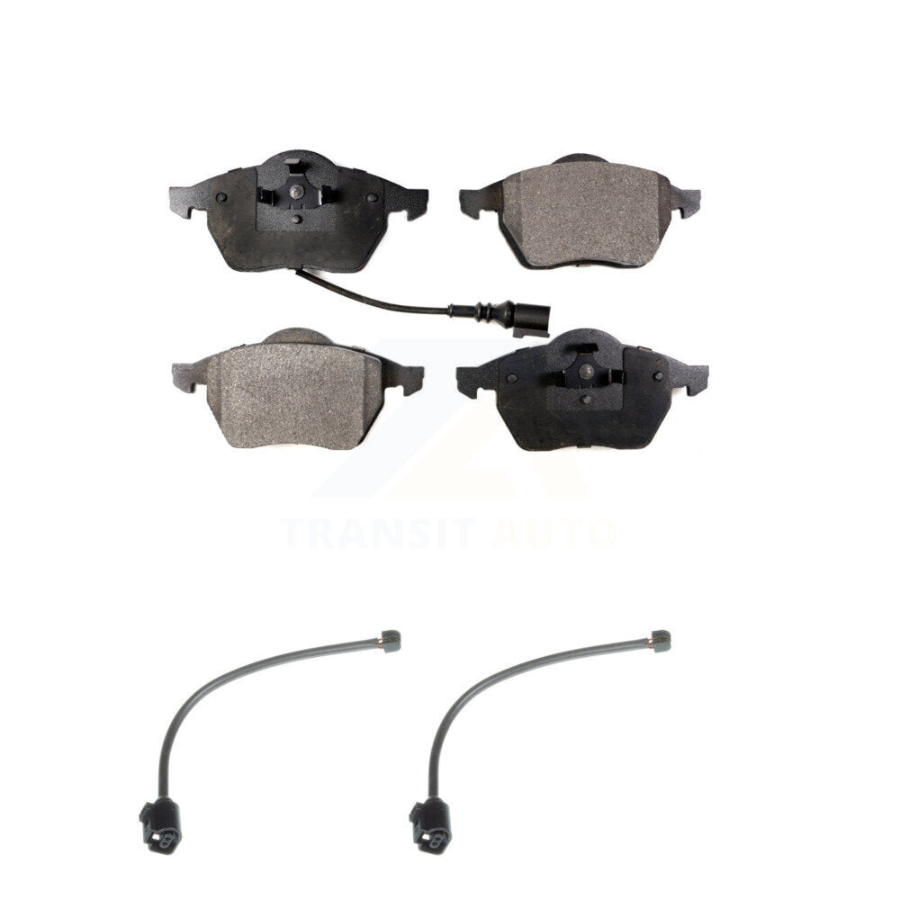 TEC Front Ceramic Disc Brake Pads And Extra Wear Sensors Kit For 2004-2006 Audi TT Quattro 1.8L KTW-102037