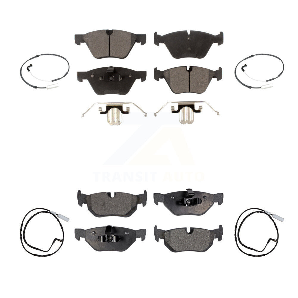TEC Front Rear Ceramic Disc Brake Pads And Wear Sensors Kit For BMW 328xi 325xi KTW-102129