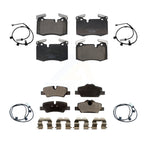 TEC Front Rear Ceramic Disc Brake Pads And Wear Sensors Kit For 2015 Mini Cooper John Works with Convertible 2.0L With 316mm Diameter Rotor KTW-102138