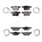 TEC Front Rear Ceramic Disc Brake Pads And Wear Sensors Kit For 2013 BMW 328i xDrive Sedan with 3.0L With 312mm Diameter Rotor KTW-102147