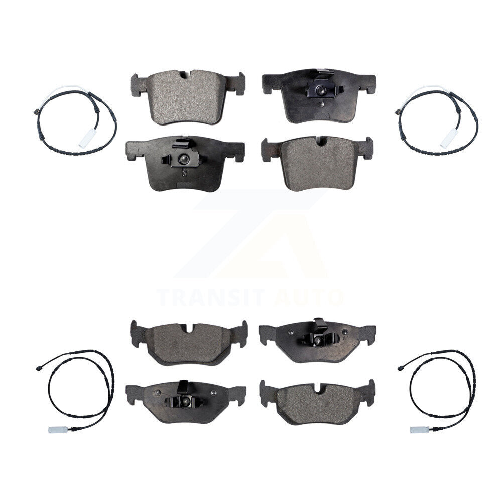 TEC Front Rear Ceramic Disc Brake Pads And Wear Sensors Kit For 2013 BMW 328i xDrive Sedan with 3.0L With 312mm Diameter Rotor KTW-102147