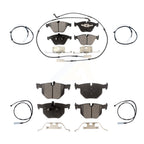 TEC Front Rear Ceramic Disc Brake Pads And Extra Wear Sensors Kit For BMW 335i xDrive KTW-102149