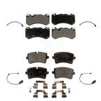 TEC Front Rear Ceramic Disc Brake Pads And Wear Sensors Kit For 2018 Audi RS7 Base With Cast Iron KTW-102150