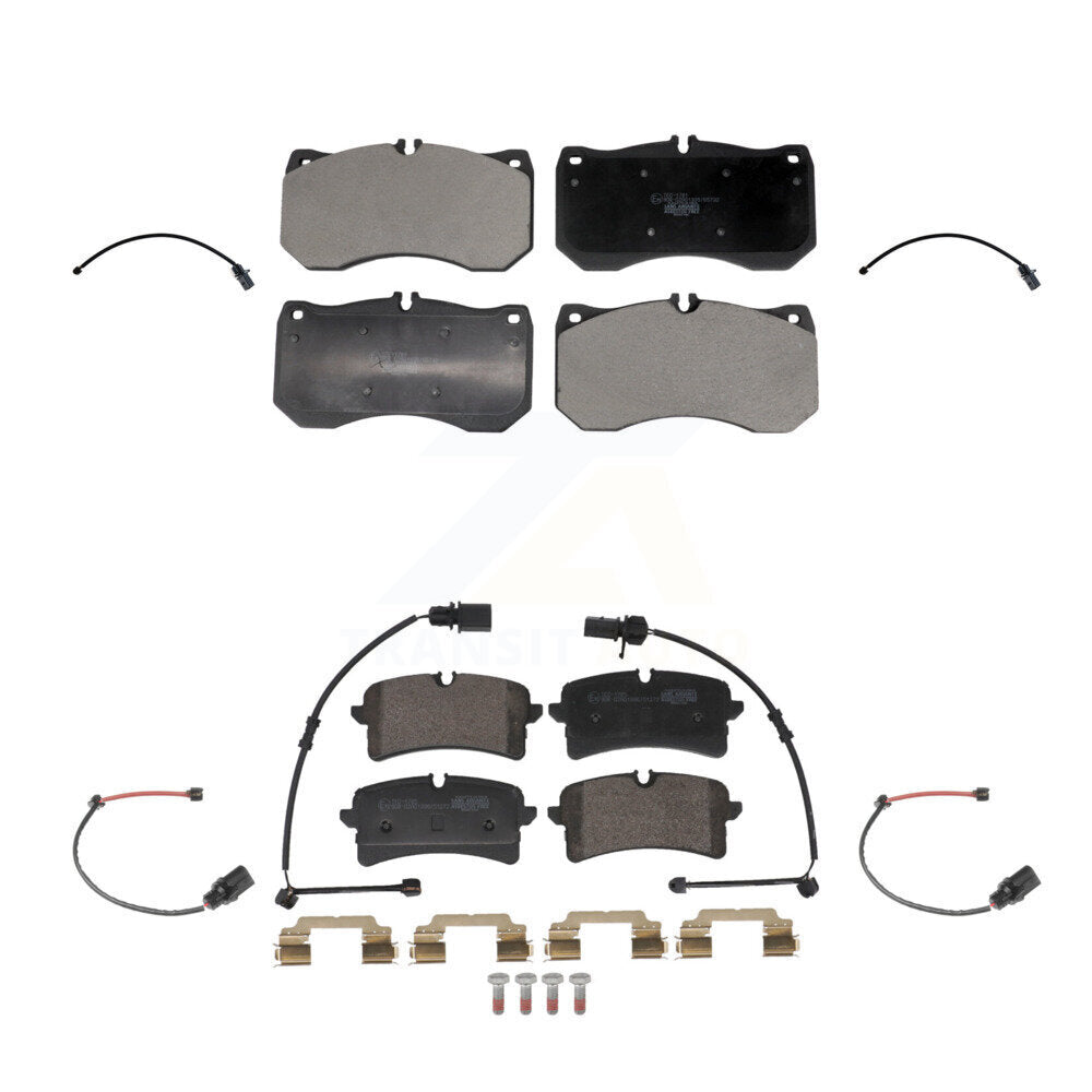 TEC Front Rear Ceramic Disc Brake Pads And Extra Wear Sensors Kit For 2018 Audi RS7 With Composite Brakes KTW-102151