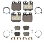 TEC Front Rear Ceramic Disc Brake Pads And Wear Sensors Kit For 2020 BMW X5 xDrive50i M50i with G05 body code 4.4L With M Sport Package KTW-102153