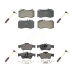 TEC Front Rear Ceramic Disc Brake Pads And Wear Sensors Kit For Mercedes-Benz E350 E550 CLS400 E400 KTW-102158
