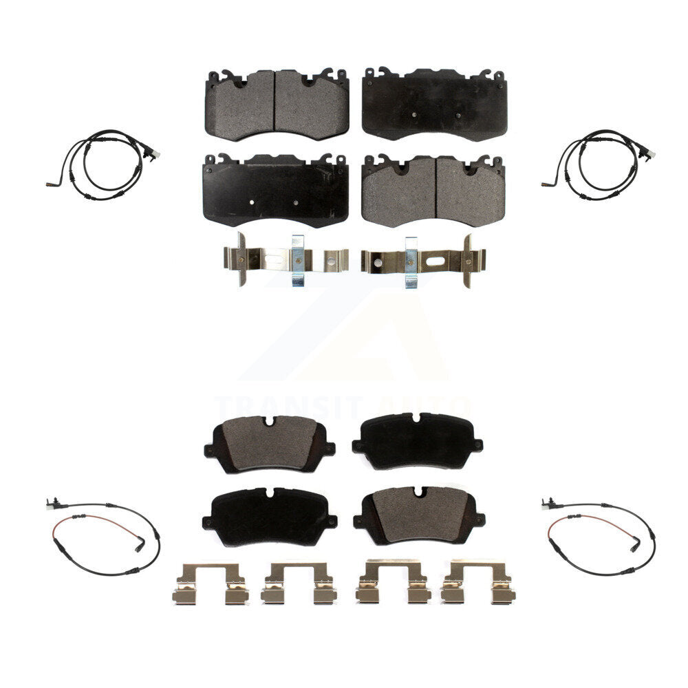 TEC Front Rear Ceramic Disc Brake Pads And Wear Sensors Kit For 2021 Land Rover Range SV Autobiography/SV Autobiography Dynamic/SV Dynamic Black Edition with 5.0L KTW-102161