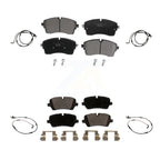 TEC Front Rear Ceramic Disc Brake Pads And Wear Sensors Kit For 2021 Land Rover Range SV Autobiography/SV Autobiography Dynamic/SV Dynamic Black Edition with 5.0L KTW-102163