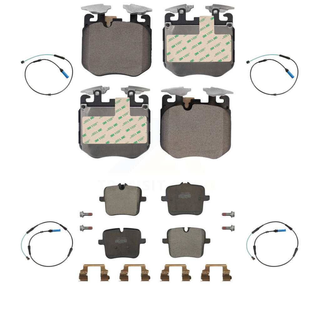 TEC Front Rear Ceramic Disc Brake Pads And Wear Sensors Kit For BMW M850i xDrive Gran Coupe M760i KTW-102169