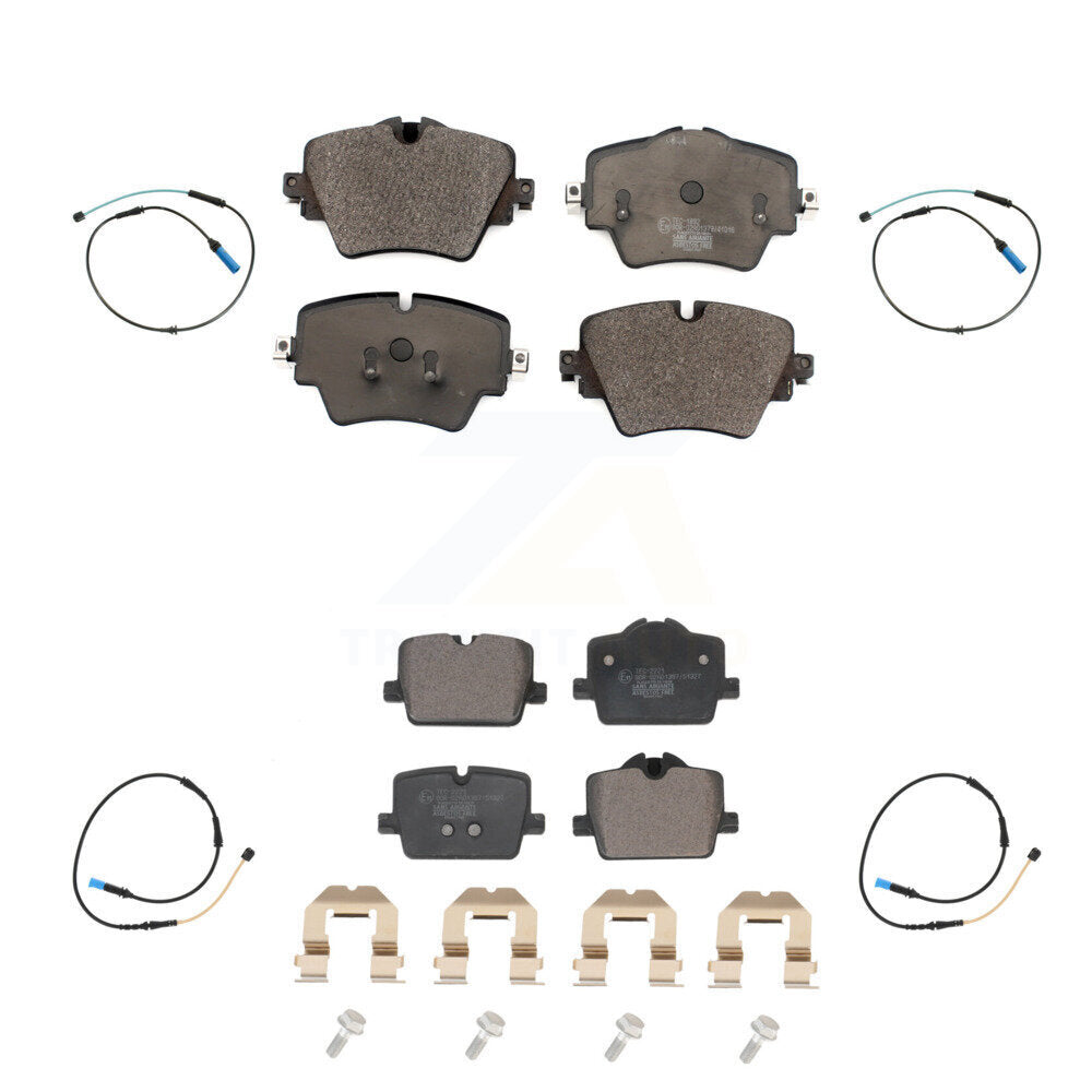 TEC Front Rear Ceramic Disc Brake Pads And Wear Sensors Kit For Toyota GR Supra Without Red Painted Calipers KTW-102170