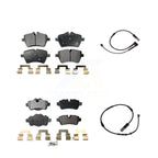 TEC Front Rear Ceramic Disc Brake Pads And Wear Sensors Kit For 2015 Mini Cooper Hatchback with 1.6L With 294mm Diameter Rotor KTW-102175