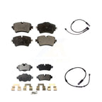 TEC Front Rear Ceramic Disc Brake Pads And Wear Sensors Kit For 2015 Mini Cooper Hatchback with 1.6L With 294mm Diameter Rotor 5 Lug Wheels KTW-102177
