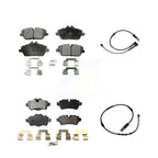 TEC Front Rear Ceramic Disc Brake Pads And Wear Sensors Kit For 2015 Mini Cooper Hatchback with 1.6L With 280mm Diameter Rotor KTW-102178