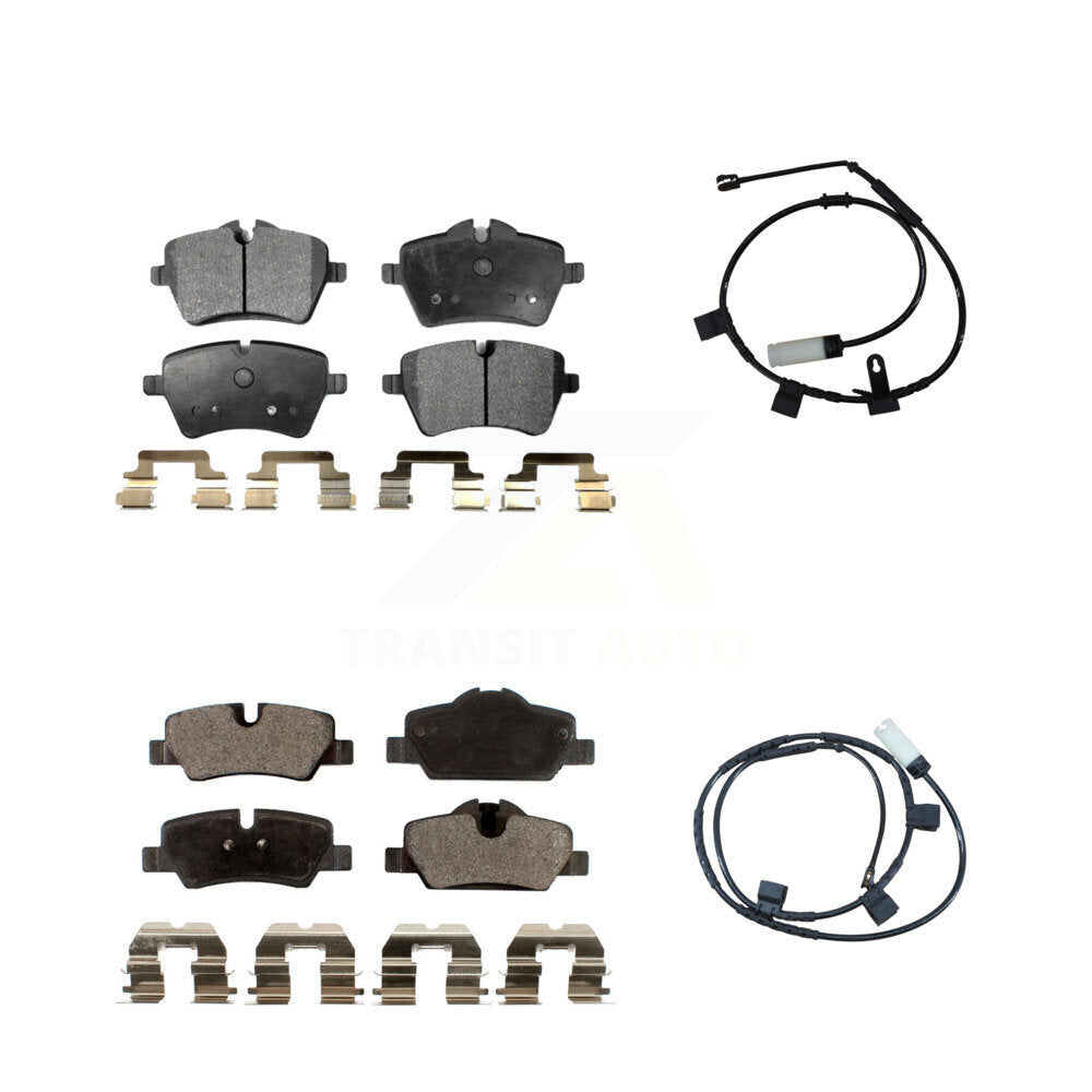 TEC Front Rear Ceramic Disc Brake Pads And Wear Sensors Kit For Mini Cooper With 294mm Diameter Rotor KTW-102180