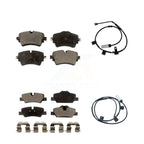 TEC Front Rear Ceramic Disc Brake Pads And Wear Sensors Kit For Mini Cooper With 294mm Diameter Rotor 5 Lug Wheels KTW-102181