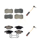 TEC Front Rear Ceramic Disc Brake Pads And Wear Sensors Kit For Mercedes-Benz E350 With 344mm Diameter Rotor KTW-102198