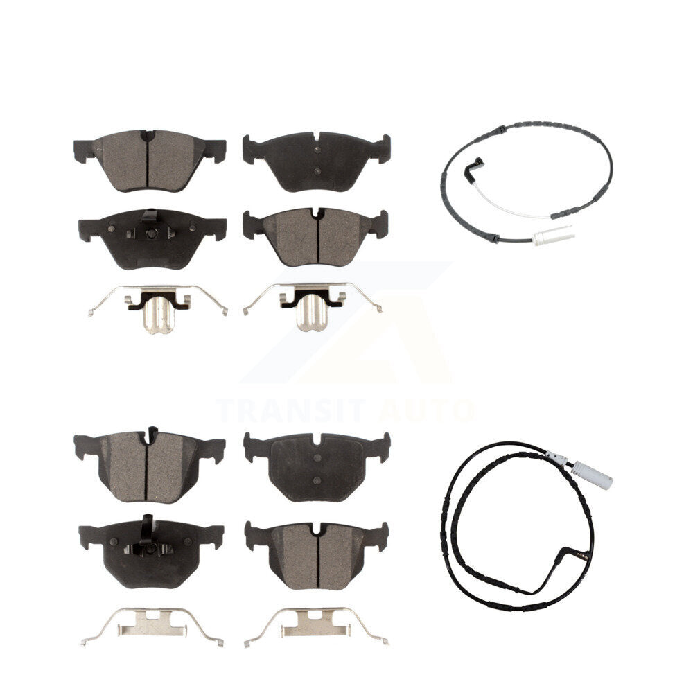 TEC Front Rear Ceramic Disc Brake Pads And Wear Sensors Kit For BMW 330xi 335xi KTW-102202