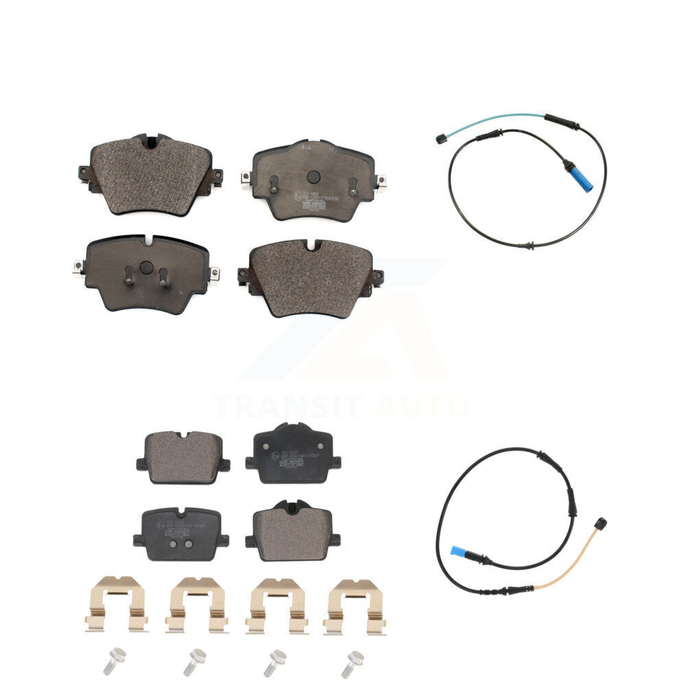 TEC Front Rear Ceramic Disc Brake Pads And Wear Sensors Kit For Toyota GR Supra Without Red Painted Calipers KTW-102203