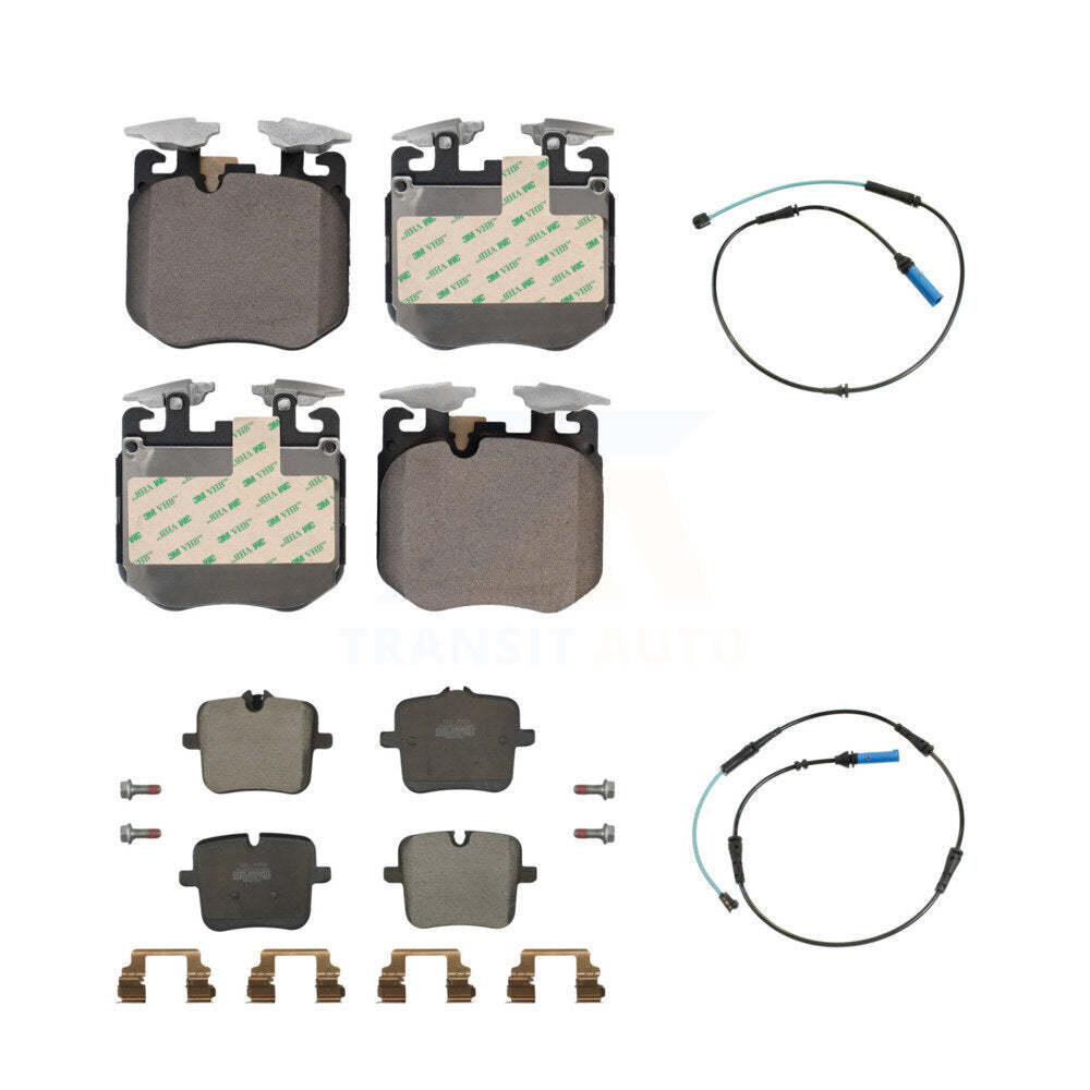 TEC Front Rear Ceramic Disc Brake Pads And Wear Sensors Kit For BMW M850i xDrive Gran Coupe M760i KTW-102207