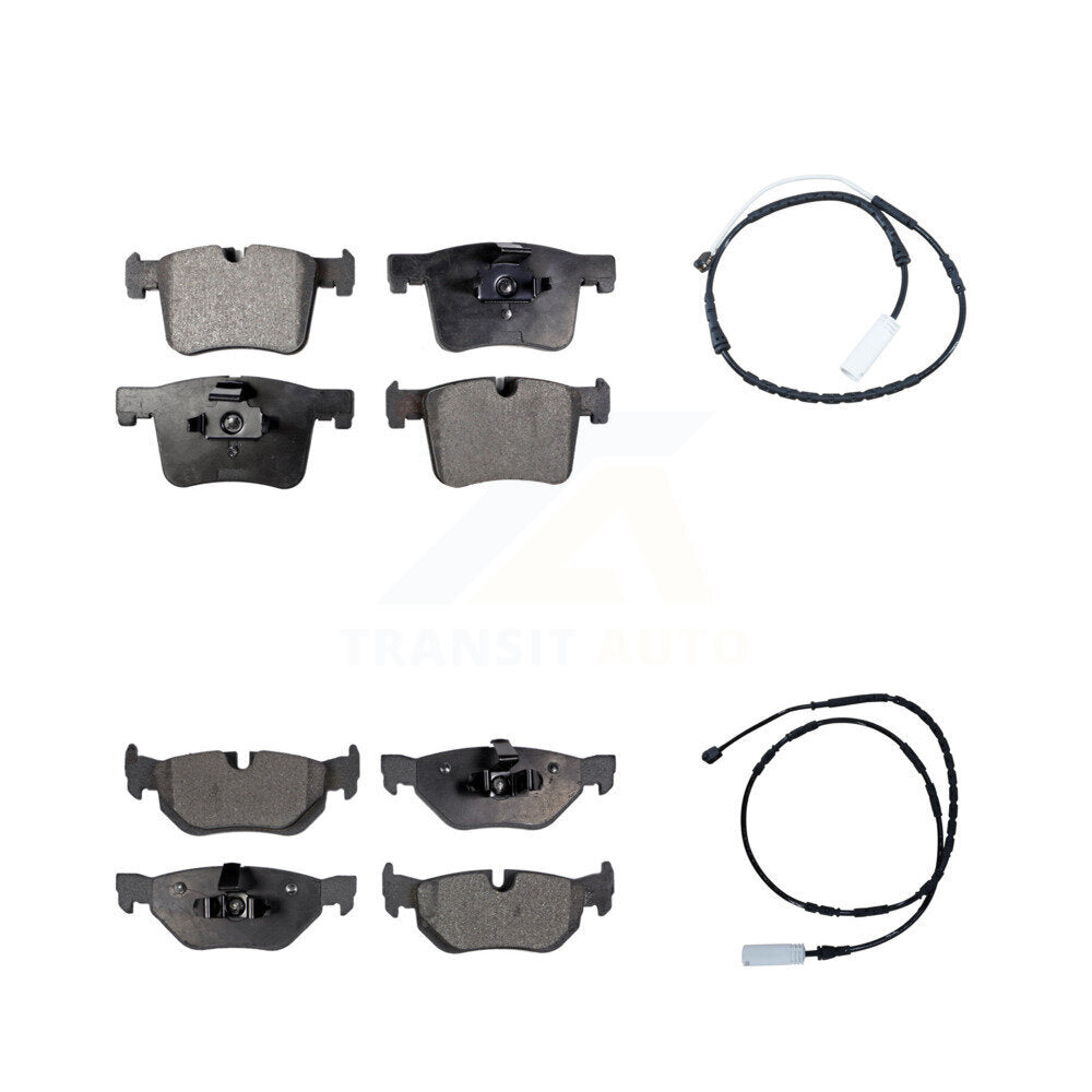 TEC Front Rear Ceramic Disc Brake Pads And Wear Sensors Kit For 2013 BMW 328i xDrive Sedan with 3.0L With 312mm Diameter Rotor KTW-102210
