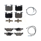 TEC Front Rear Ceramic Disc Brake Pads And Wear Sensors Kit For 2013 BMW 328i xDrive Sedan with 3.0L With 340mm Diameter Rotor KTW-102211