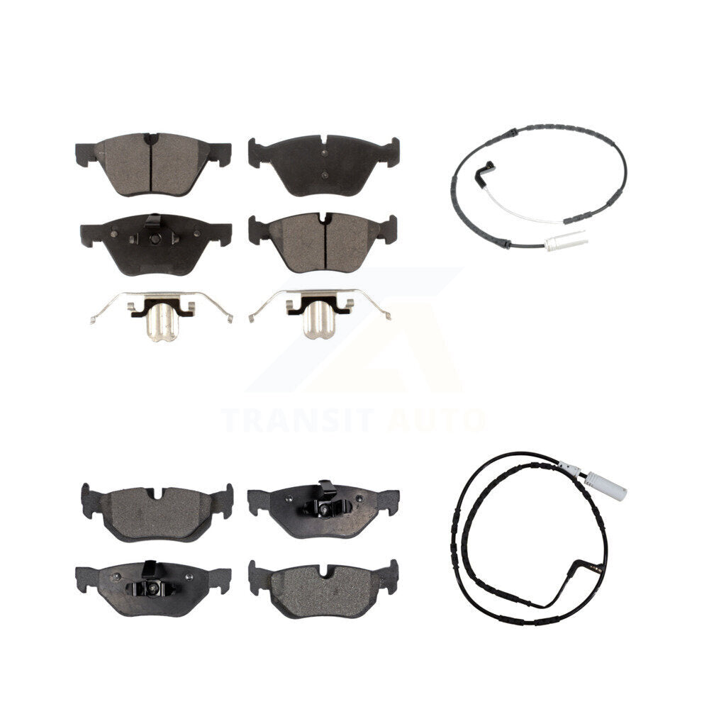TEC Front Rear Ceramic Disc Brake Pads And Wear Sensors Kit For BMW 328xi 325xi KTW-102212