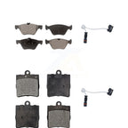 TEC Front Rear Ceramic Disc Brake Pads And Wear Sensors Kit For 2004 Chrysler Crossfire KTW-102214