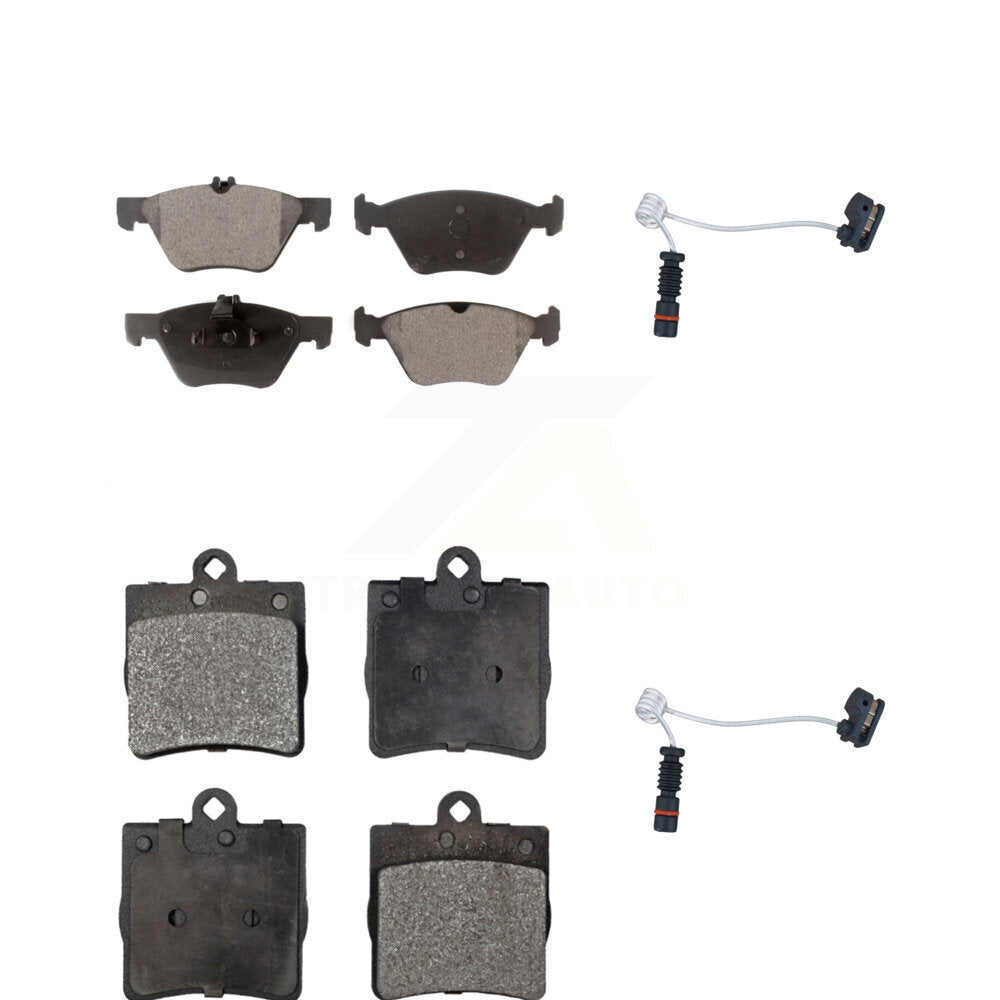 TEC Front Rear Ceramic Disc Brake Pads And Wear Sensors Kit For 2004 Chrysler Crossfire KTW-102214