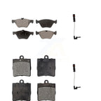 TEC Front Rear Ceramic Disc Brake Pads And Wear Sensors Kit For Chrysler Crossfire Mercedes-Benz SLK320 KTW-102215