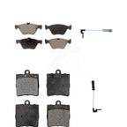 TEC Front Rear Ceramic Disc Brake Pads And Wear Sensors Kit For Chrysler Crossfire Mercedes-Benz SLK320 KTW-102216
