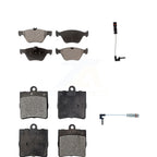 TEC Front Rear Ceramic Disc Brake Pads And Wear Sensors Kit For Chrysler Crossfire Mercedes-Benz SLK320 KTW-102217
