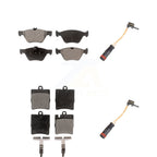 TEC Front Rear Ceramic Disc Brake Pads And Wear Sensors Kit For 2003 Mercedes-Benz CLK320 Convertible KTW-102218