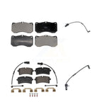 TEC Front Rear Ceramic Disc Brake Pads And Extra Wear Sensors Kit For 2017 Audi A8 Quattro 6.3L With Composite Brakes 400mm Diameter Rotor KTW-102220