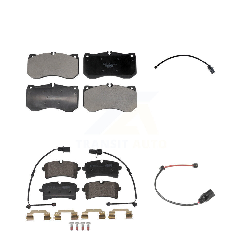 TEC Front Rear Ceramic Disc Brake Pads And Extra Wear Sensors Kit For 2018 Audi RS7 With Composite Brakes KTW-102222