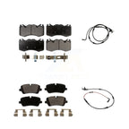 TEC Front Rear Ceramic Disc Brake Pads And Wear Sensors Kit For 2021 Land Rover Range SV Autobiography/SV Autobiography Dynamic/SV Dynamic Black Edition with 5.0L KTW-102223