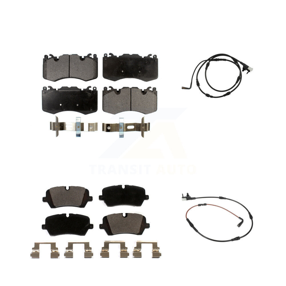 TEC Front Rear Ceramic Disc Brake Pads And Wear Sensors Kit For 2021 Land Rover Range SV Autobiography/SV Autobiography Dynamic/SV Dynamic Black Edition with 5.0L KTW-102223