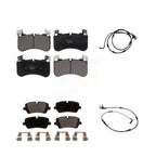 TEC Front Rear Ceramic Disc Brake Pads And Wear Sensors Kit For 2021 Land Rover Range SV Autobiography/SV Autobiography Dynamic/SV Dynamic Black Edition with 5.0L KTW-102224