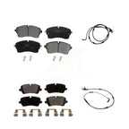 TEC Front Rear Ceramic Disc Brake Pads And Wear Sensors Kit For 2021 Land Rover Range SV Autobiography/SV Autobiography Dynamic/SV Dynamic Black Edition with 5.0L KTW-102225