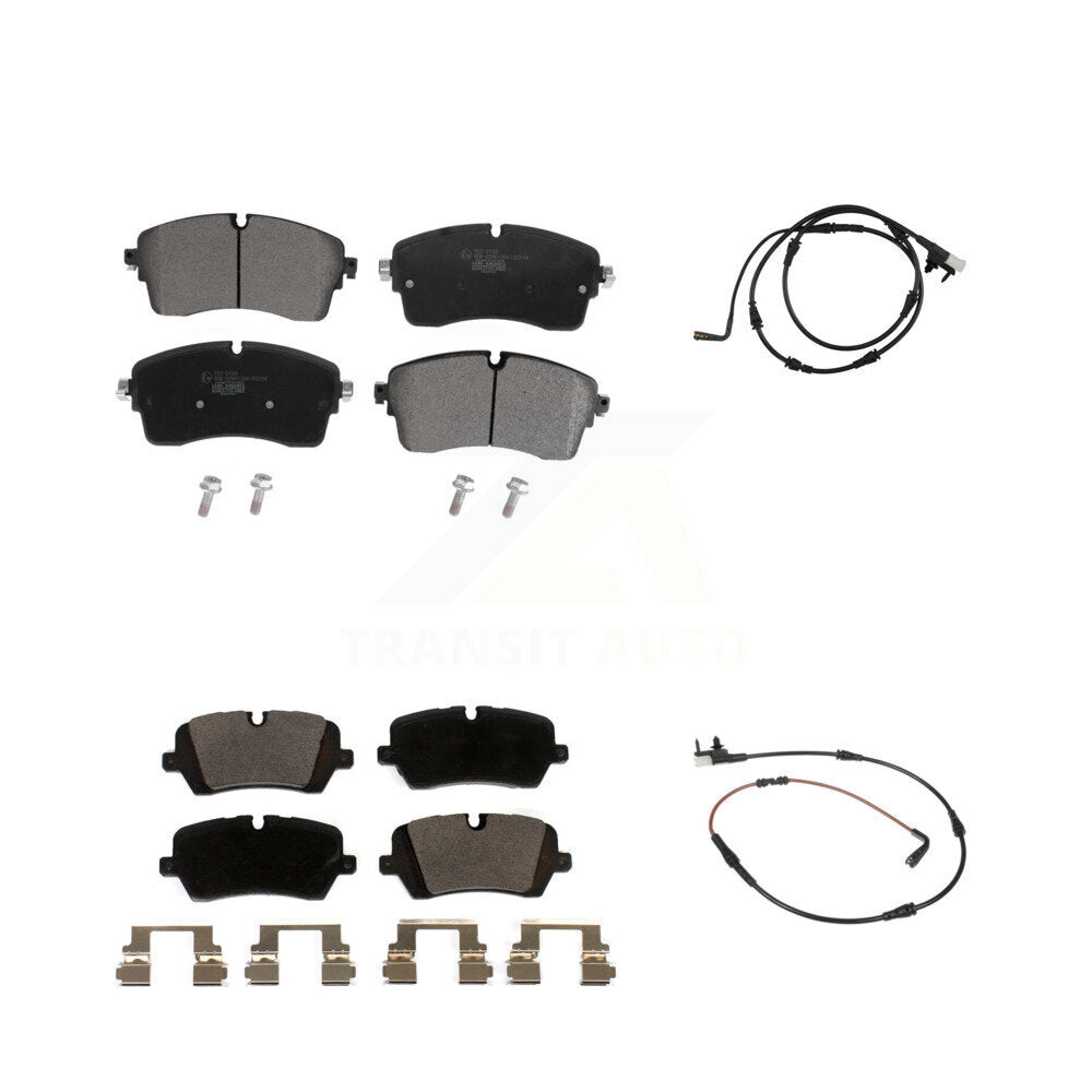 TEC Front Rear Ceramic Disc Brake Pads And Wear Sensors Kit For 2021 Land Rover Range SV Autobiography/SV Autobiography Dynamic/SV Dynamic Black Edition with 5.0L KTW-102225