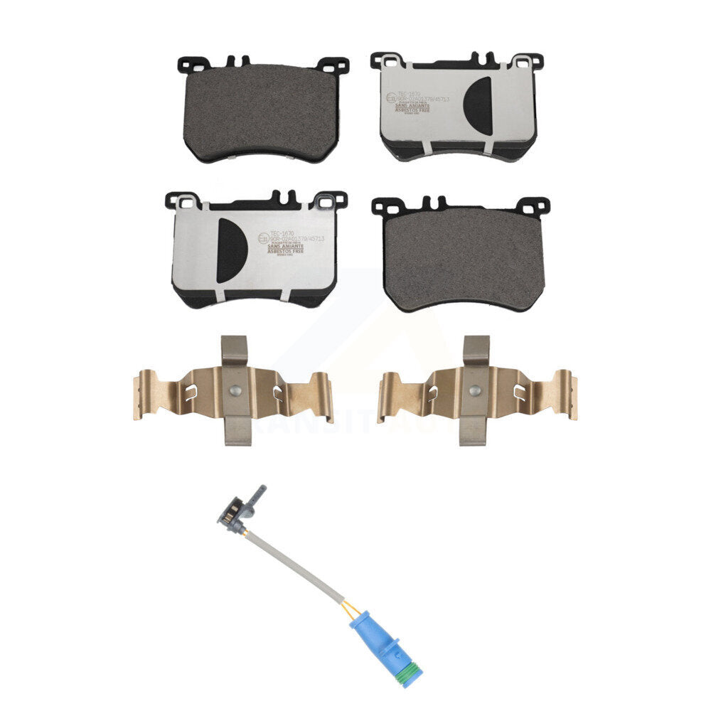 TEC Front Ceramic Disc Brake Pads And Wear Sensors Kit For Mercedes-Benz SL550 SL450 SL400 Without Sport Package KTW-102228