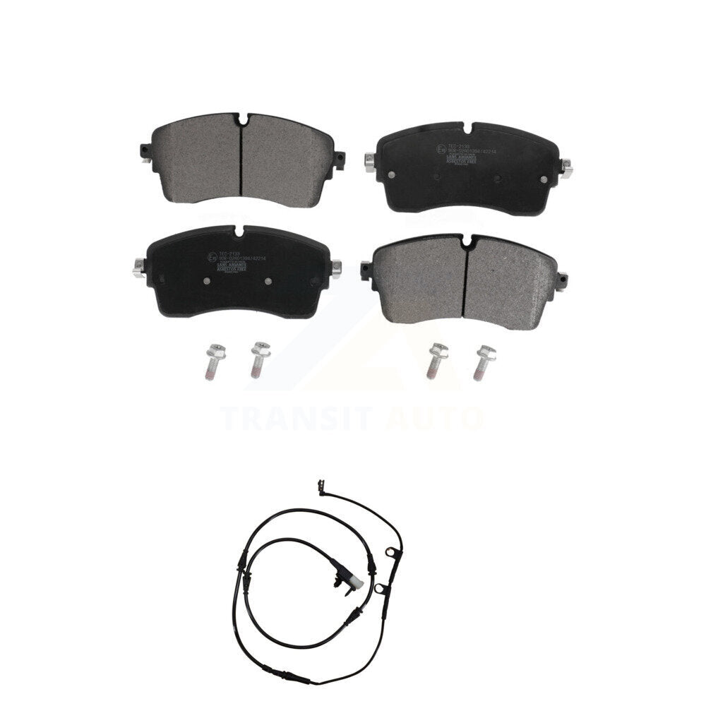 TEC Front Ceramic Disc Brake Pads And Wear Sensors Kit For 2018 Land Rover Range SV Autobiography Dynamic with 5.0L With 350mm Diameter Rotor KTW-102232