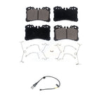 TEC Front Ceramic Disc Brake Pads And Wear Sensors Kit For Lexus LS460 With Sport Package 15 Inch Wheels KTW-102233