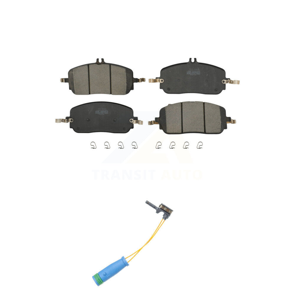 TEC Front Ceramic Disc Brake Pads And Wear Sensors Kit For Mercedes-Benz GLC300 C300 Without Sport Package With 330mm Diameter Rotor KTW-102241
