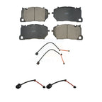TEC Front Ceramic Disc Brake Pads And Wear Sensors Kit For Porsche Cayenne With Composite Brakes 415mm Diameter Rotor KTW-102251