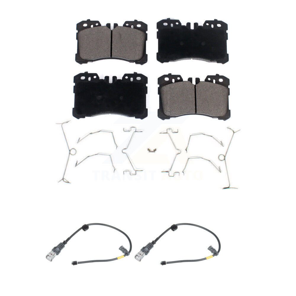 TEC Front Ceramic Disc Brake Pads And Wear Sensors Kit For Lexus LS460 With Sport Package 15 Inch Wheels KTW-102255