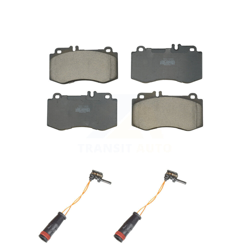 TEC Front Ceramic Disc Brake Pads And Wear Sensors Kit For Mercedes-Benz E350 E550 CLS400 E400 KTW-102264